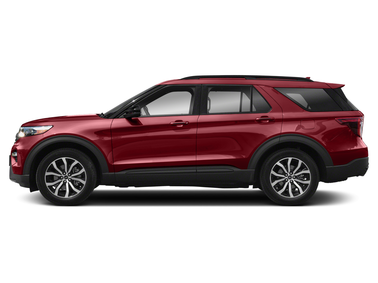 2021 Ford Explorer — rear three-quarter view