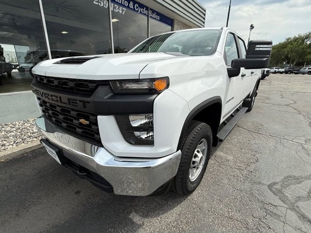 2021 Chevrolet Silverado 2500HD Work Truck in Summit White — front three-quarter view
