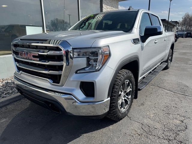 2022 GMC Sierra 1500 Limited SLE in Silver — front three-quarter view