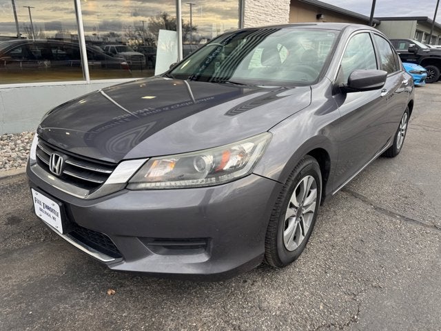 2015 Honda Accord Sedan LX in Gray — front three-quarter view