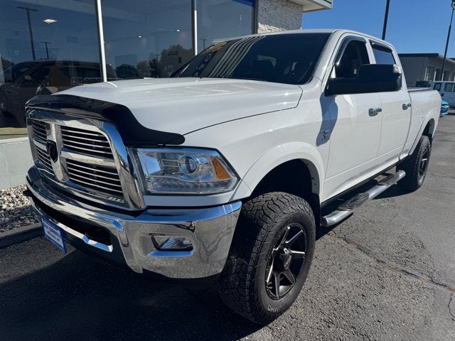 2011 RAM 3500 Laramie in Bright White — front three-quarter view