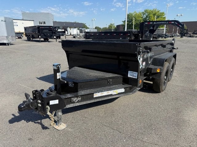 26 IRON BULL MINI DUMP 10K Base in Black — front three-quarter view