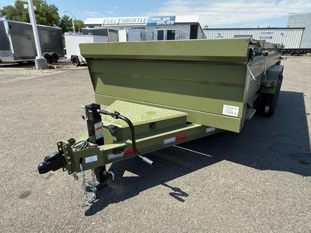 26 IRON BULL DUMP Base in Green — front three-quarter view