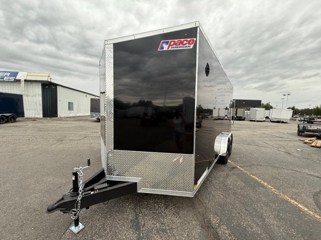 26 PACE ENCLOSED CARGO Base in 7.5X16 — front three-quarter view