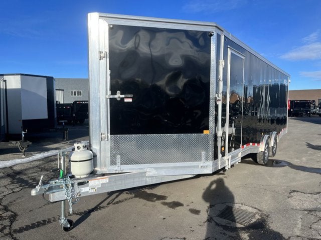 2023 ALCOM ENCLOSED SLED Base in 8.5X24 — front three-quarter view